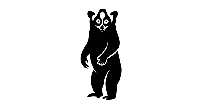 Black bear standing on two legs.