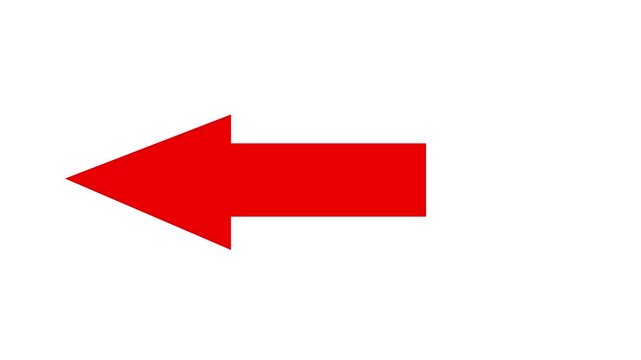 red and white arrow animation