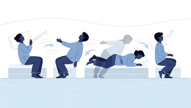 Businessman falling off a cliff edge.