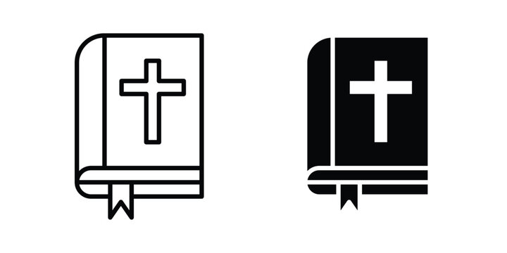 Bible icon elements pack. icons suitable for projects