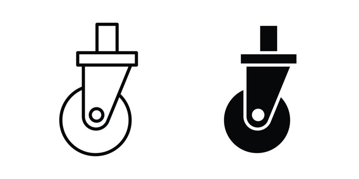 Cart trolley wheel icon elements pack. icons suitable for projects