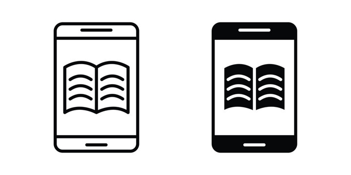 Ebook icon elements pack. icons suitable for projects