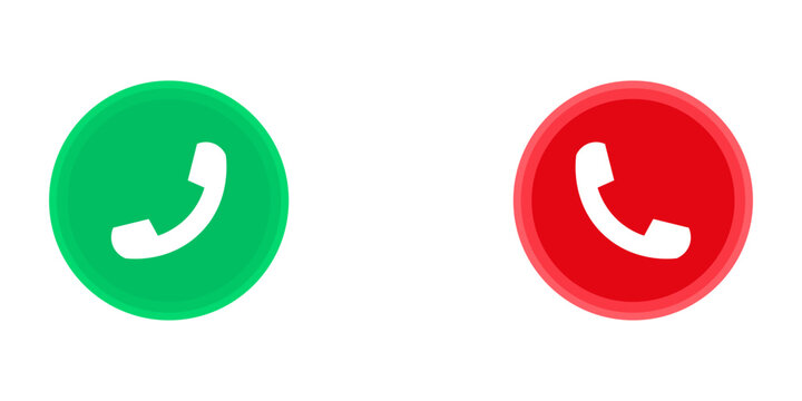 a green colur phone icon white background. vector