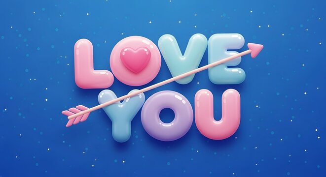 Love You Romantic Background