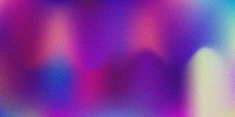 Vibrant abstract grainy gradient background with purple, pink, blue, and light hues