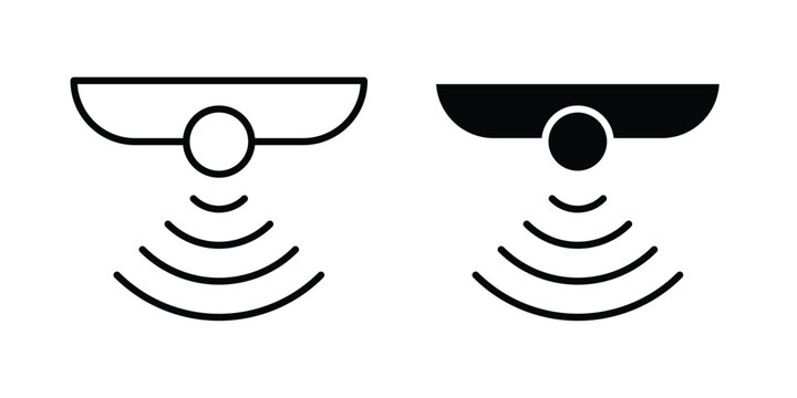 Motion sensor icon elements pack. icons suitable for projects