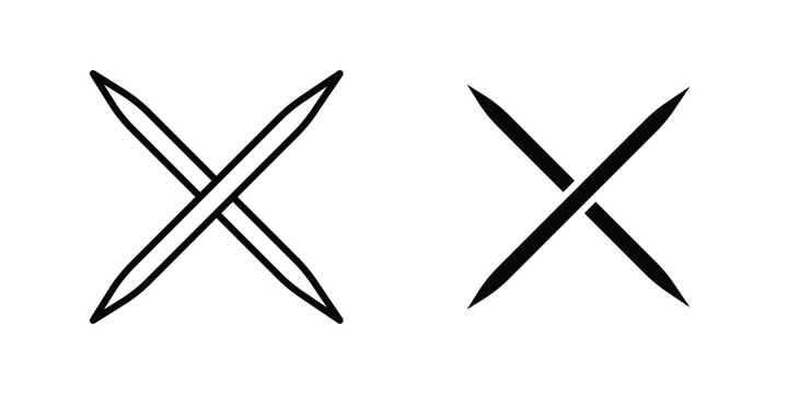Toothpick icon elements pack. icons suitable for projects