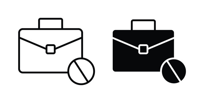 Unemployment icon elements pack. icons suitable for projects