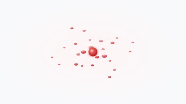 Orbital Red Blood Cells System Microscopic Medical Science Loop 4K