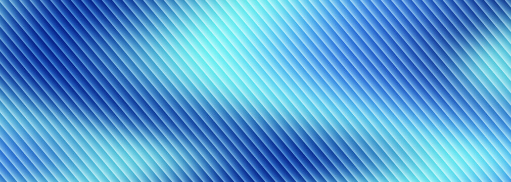 Abstract digital background featuring a repetitive pattern of diagonally oriented, undulating blue and cyan stripes creating a mesmerizing moir&eacute; effect ideal for graphic design projects.