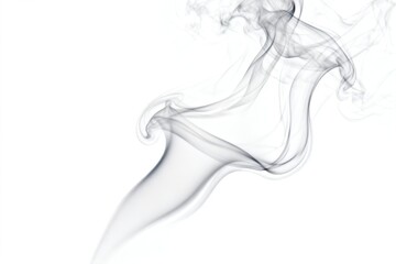 Fototapeta premium Abstract smoke pattern on white background