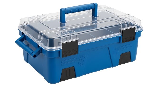 blue plastic box