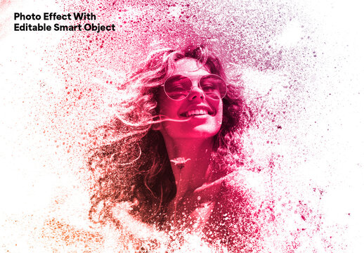 Creative Particle Dispersion Photo Effect