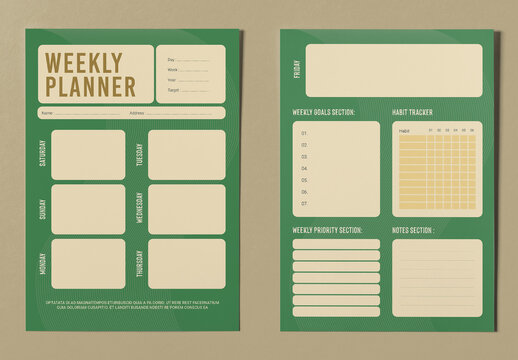 Weekly Planner Template