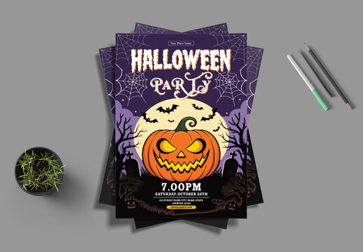 Spooky Halloween Event Flyer Template