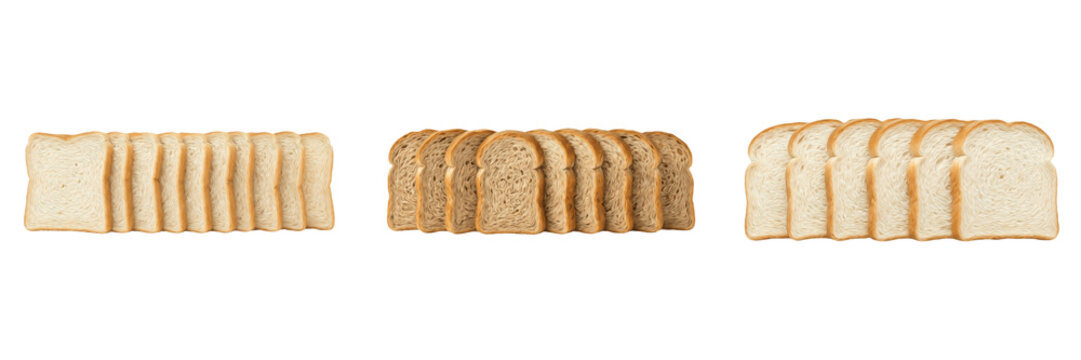 Whole Sliced Wheat Bread Loaf PNG - Bakery Toast, Healthy Breakfast Carbohydrate Food Cutout