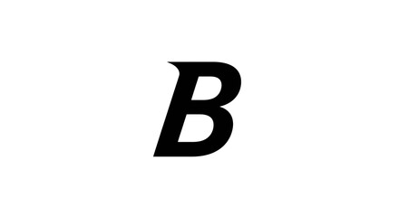 Large black letter B symbol. © ikhsan