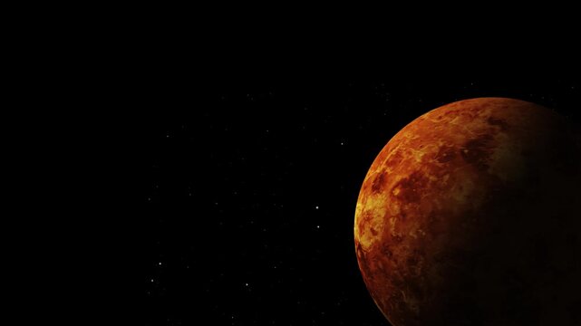 Mercury, Venus, Earth, Mars in the solar system space
