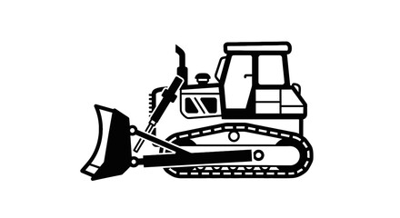 Bulldozer Construction Equipment Heavy Machinery. © Cctv