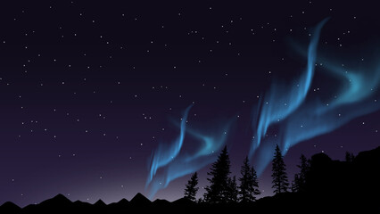 Wallpaper bertema bintang menampilkan keindahan langit malam yang penuh cahaya bintang berkilauan.
