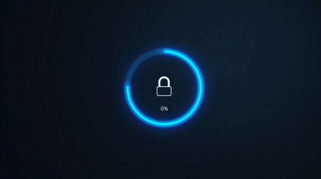 Small Neon Startup Indicator Cyber Security UI