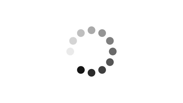 &ldquo;Minimal animated loading circle icon on a clean white background, smooth looping motion, with transparent alpha channel, high-quality UI animation style.&rdquo;