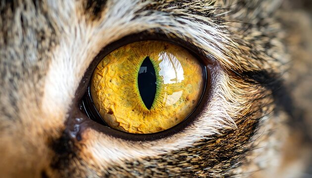 Close-up of a cats eye.