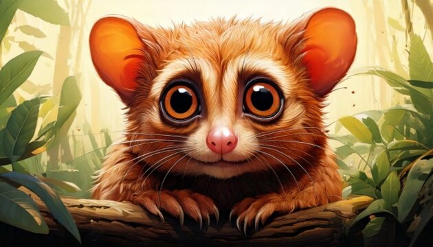 Illustrastion of tarsius 