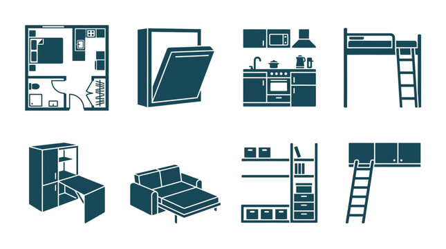 Modern furniture for small spaces.