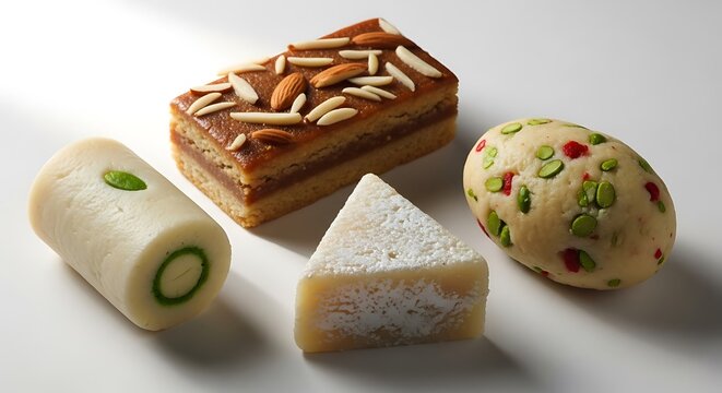 Assorted indian sweets a delicious collection of traditional desserts