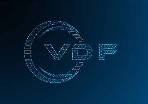 VDF low poly letter logo vector design. VDF lower poly logo design. Low poly logo.