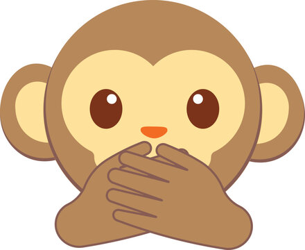 Speak-no-evil monkey emoji
