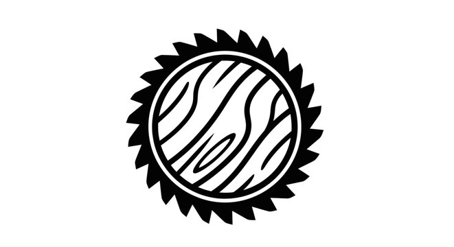 Black and white zebra sun logo.