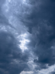Fototapeta premium Upward to storm clouds in the sky 