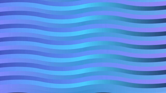Flowing silk wave ribbons undulating in periwinkle blue and soft cyan gradients with tranquil motion on dark midnight canvas
