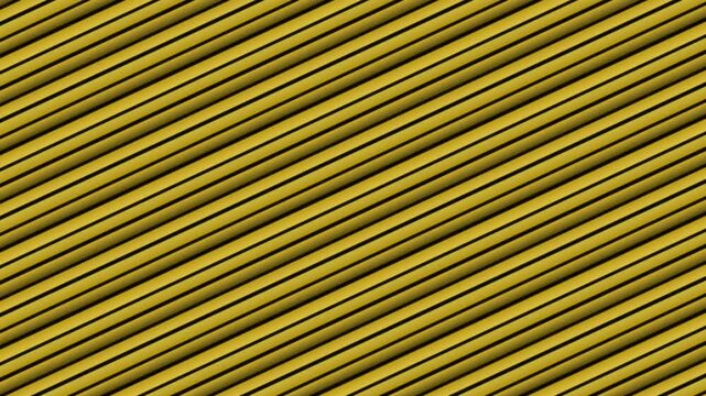 Diagonal glass slats tilted at sharp angle with warm gold and honey amber gradient light refracting through frosted panels on dark ochre canvas