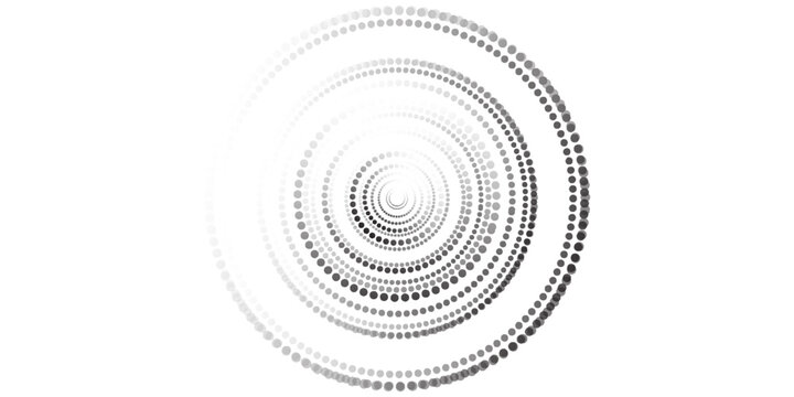 Abstract Halftone Dot Pattern Design with and blak, eps 10