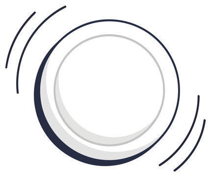 Loading spinner circle icon with motion effect isolated on transparent background