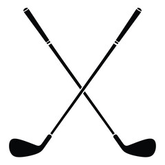 Classic crossed golf clubs traditional club design sports branding golf course logos tournament graphics elegant sporting emblem a vector ©   welcome SAIFUL