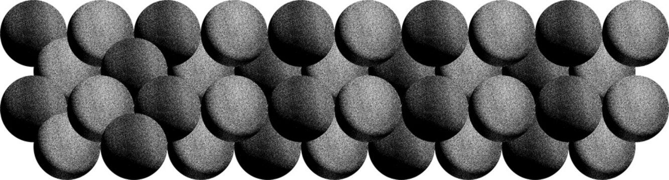 Abstract Black and White Spheres Grain textured