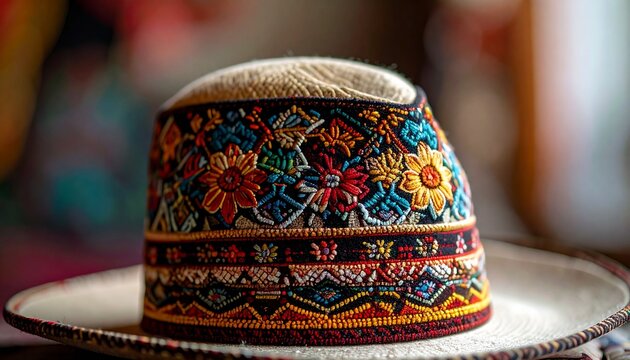 Intricate Embroidered Chitrali Pakol Hat - A Cultural Icon of Pakistan.