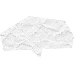 Obraz premium speech bubbles cut out of crumpled paper
