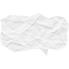 Obraz premium speech bubbles cut out of crumpled paper