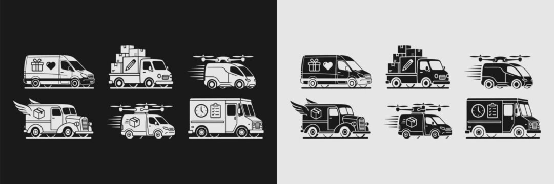 Military and Emergency Vehicle Silhouettes