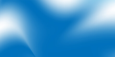 Abstract smooth blue gradient background with soft flowing shapes and glossy light effects. Perfect for modern presentations, websites, and digital wallpapers. © tajul