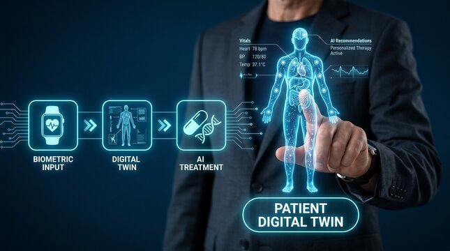 Digital twin in healthcare aipowered personalized therapy from biometric data
