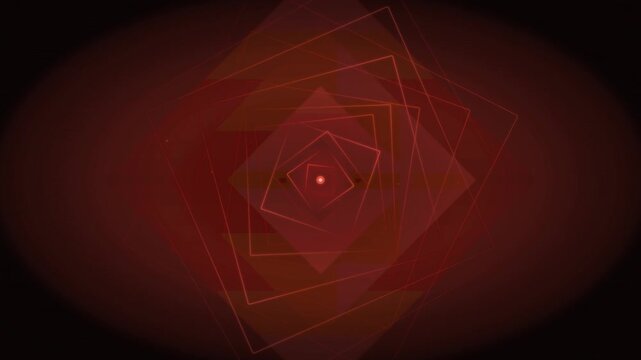 Prismatic glass panels refracting scarlet red and warm crimson gradients with intense dramatic glow on dark maroon canvas