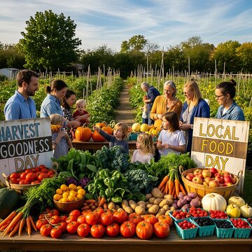 Community Supported Local Harvest Food Market.