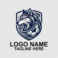 Wolf Soccer Team Logo  © Rezki Aditya
