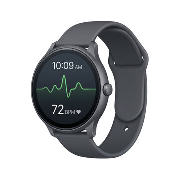 Smartwatch With Heart Rate Monitor and Fitness Tracking Display